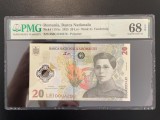 Romania 20 lei 2025 pick 119Ac grad 68 pmg