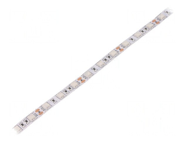 Bandă LED verde 5050 12V 60 LED/m 10mm PCB alb IP20 14,4W/m