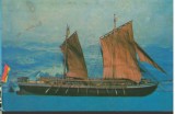 CPI B 12041 CARTE POSTALA - MUZEUL MARINEI ROMANE. JUMATATE DE SEICA SALUPA