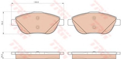 Set placute frana,frana disc CITROEN DS3 (2009 - 2015) TRW GDB1926 foto