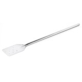 Spatula inox lunga 100 cm, cu perforatii de 9 mm