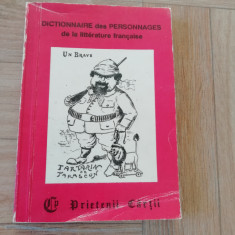 Dictionnaire des personnages de la literature francaise