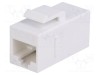 Adaptor soclu Cat 6 Keystone 8P8C alb LOGILINK