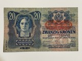 Bancnota AUSTRIA UNGARIA 20 COROANE KRONEN 1913 (2)