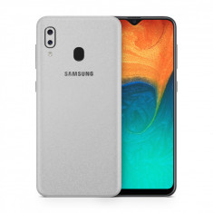 Skin Samsung Galaxy A20 (set 2 folii) SILVER GREY foto