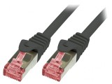 Patch cord S/FTP Cat6 LSZH Negru 10m, Logilink