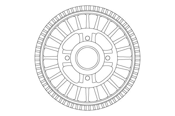 TRW DB4557MR Tambur frana