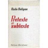 Radu Beligan - Pretexte si subtexte - 108691