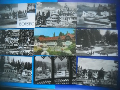 HOPCT LOT NR 193 BORSEC - JUD HARGHITA -9 CARTI POSTALE-RPR-CIRCULATE foto