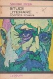 Studii literare, Volumul I, Scriitori romani