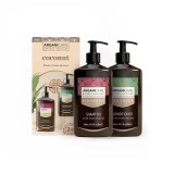 Set Arganicare: Coconut, Hair Shampoo, Nourishing &amp; Moisturising, 400 ml + Coconut, Hair Conditioner, Hydrating &amp; Nourishing, 40