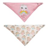 Set Bavete din Bumbac Roz Ecru cu Imprime Super Girl și Pisicute, CMCLASS