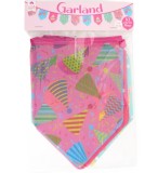 Ghirlanda decorativa cu steaguri colorate 4,5 metri , Decor magic pentru petreceri copii