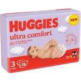 Scutece Huggies Ultra Comfort Mega 3, 5-9 kg, 78 buc