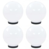 Lămpi glob cu LED, 4 buc., 20 cm, PMMA, sferic