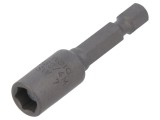 Capăt de şurubelniţă hexagonal 7mm cu magnet