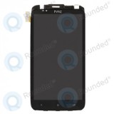 Capacul frontal al modulului de afișare HTC One XL + lcd + digitizer negru
