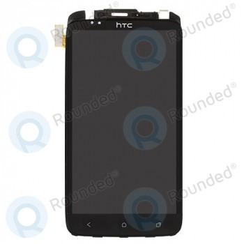 Capacul frontal al modulului de afișare HTC One XL + lcd + digitizer negru foto