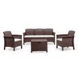 Venus II 5 locuri set de mobilier de grădină maro