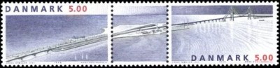 Danemarca 1998 - Pod cale ferata, serie neuzata foto