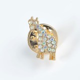 Brosa martisor girafa aurie