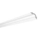 Cornisa Decorativa Polimer Dur NMC WT5, 200x5x5cm, Clasic, Alb, Vopsibila, Interior