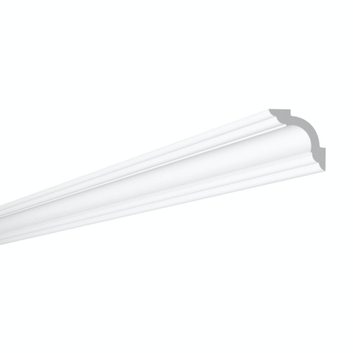 Cornisa decorativa polimer dur WT5, clasic, alb, 200 x 5 x 5 cm