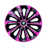Set 4 capace roti 15 inchi (R15) Extra Strong Pink, Compatibile Cu BMW, Autohelix MSA