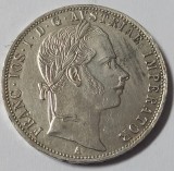 Austro-Ungaria, Franz Joseph, Florin 1861 A, Viena, Argint.