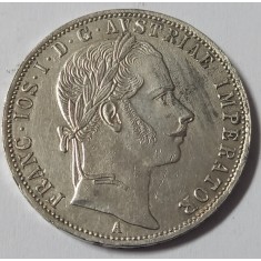 Austro-Ungaria, Franz Joseph, Florin 1861 A, Viena, Argint.