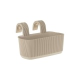 Jardiniera pentru balustrada balcon, plastic, bej, 3.2L