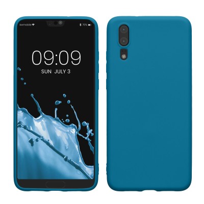 Husa Kwmobile pentru Huawei P20, Albastru, Silicon, KWM000008PX013C foto
