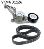 Set curea transmisie cu caneluri VW Caddy III, California T5 Camper, Multivan T5, Transporter T5, Transporter T5 Sasiu Motor 1.9 TDI, 1.9 TDI, SKF