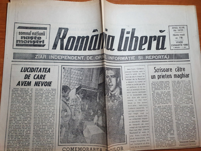 romania libera 23 martie 1990-evenimentele de la targu mures