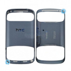 Carcasa frontala HTC Desire S G12 S501e, carcasa cadru metalic albastru metalic piesa de schimb 74H01900-01M