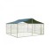 Tarc caini din otel galvanizat 3X3m / 1,2m - Corturi24