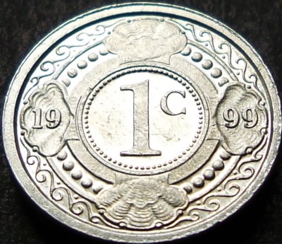 Moneda exotica 1 CENT - ANTILELE OLANDEZE (Caraibe), anul 1999 * cod 974 foto