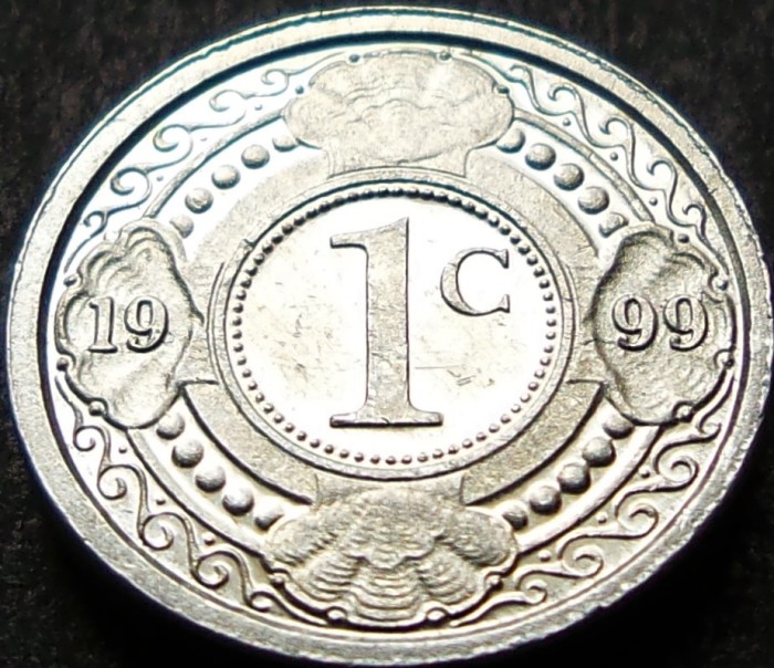 Moneda exotica 1 CENT - ANTILELE OLANDEZE (Caraibe), anul 1999 * cod 974