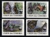 Timbre COMORE 2009, Fauna WWF - Lilieci, Serie Completa MNH
