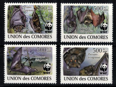 COMORE 2009 - Fauna WWF, Lilieci / serie completa MNH foto