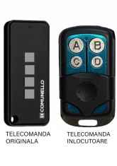 Telecomanda inlocuitoare poarta garaj cu 4 butoane cod fix frecventa 433.92MHz Comunnelo Keep 4 compatibila cu originalul (809)