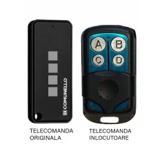 Telecomanda inlocuitoare poarta garaj cu 4 butoane cod fix frecventa 433.92MHz Comunnelo Keep 4 compatibila cu originalul (809)