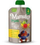 Porridge Ovaz cu Fructe Bio 100g Mamuko - Gata preparat, fara zahar adaugat, 4+ luni