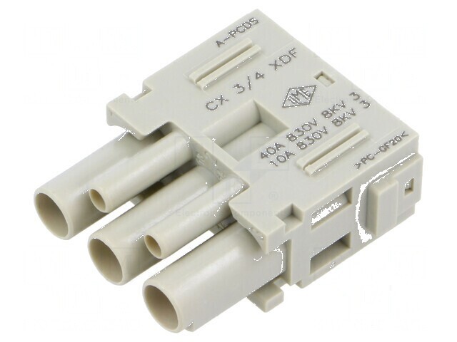 Conector HDC inserturi contact mamă MIXO PIN 3 40A 600V