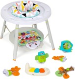 Cumpara ieftin Saritor Copii WePro 3 in 1 cu Pian, Lumini si Sunete, Jumper, Masa Activitati, Scaun Hranire, Multicolor, 6 luni+