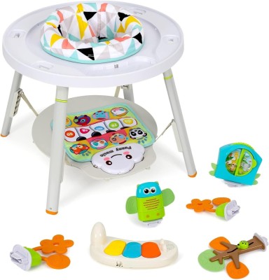 Saritor pentru copii cu centru de activitati si pian WePro Store, 3 in 1, Baby jumper, transformabil in masa de joc, scaun de hranire, Sunete, Lumini, foto