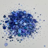Chunky Glitter Middle Blue, Erfello Candle Co