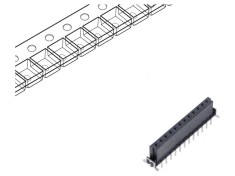 Conector PCB-PCB mamă 12 pini 2,54mm har-flex&reg; Power 19A THT