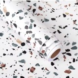 Rola tapet autoadeziv, 60 x 500 cm, lavabil, autocolant, foarte rezistent, usor de curatat, tip terrazo, aplicabil pe suprafete multiple