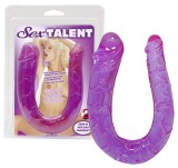 Dildo Dublu Sex Talent, Mov, 29 cm